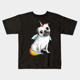 Pug unicorn Kids T-Shirt